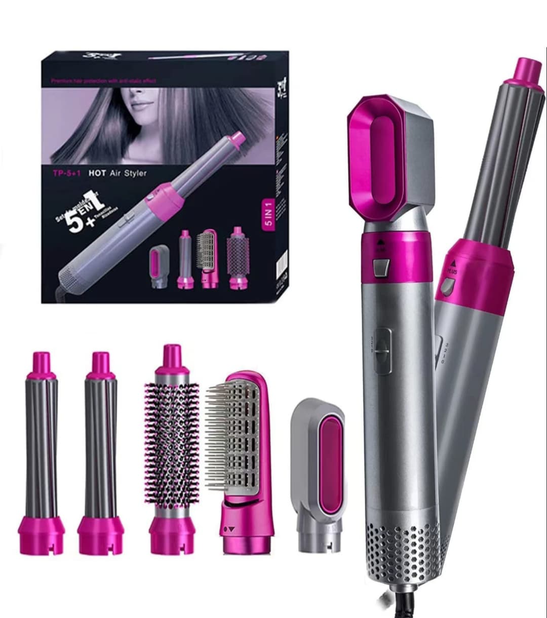 5-in-1 Hair Styler – All-in-One Curling, Straightening & Styling Tool