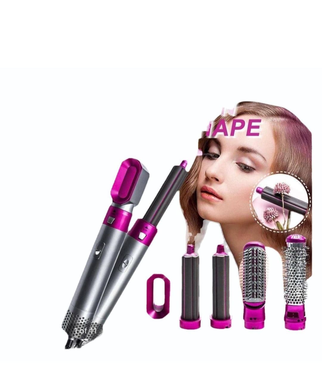5-in-1 Hair Styler – All-in-One Curling, Straightening & Styling Tool