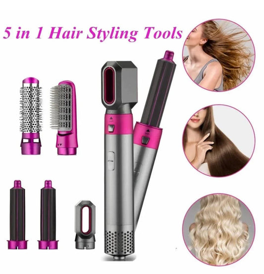 5-in-1 Hair Styler – All-in-One Curling, Straightening & Styling Tool